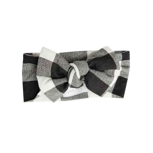 Black Buffalo Check Headband