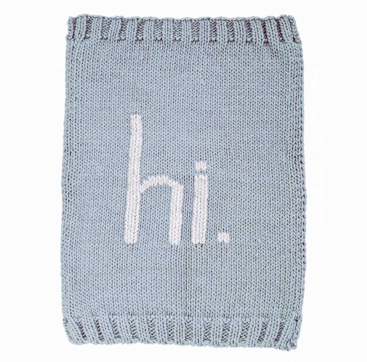 Hi. Surf Blue Knit Blanket