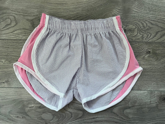 Purple/Pink Seersucker Track Short