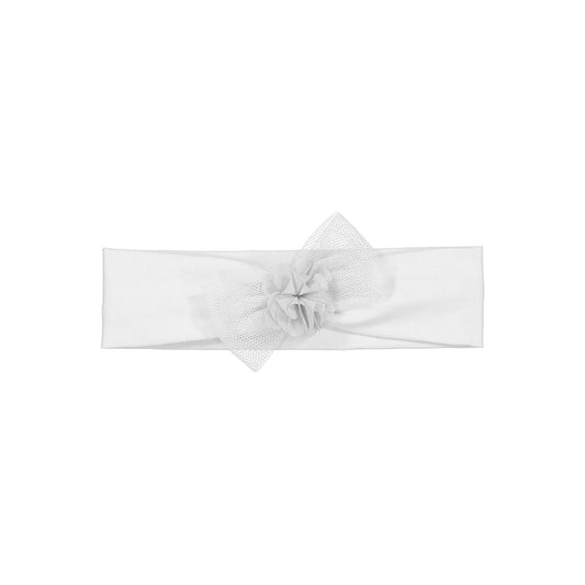 White Rosette Headband
