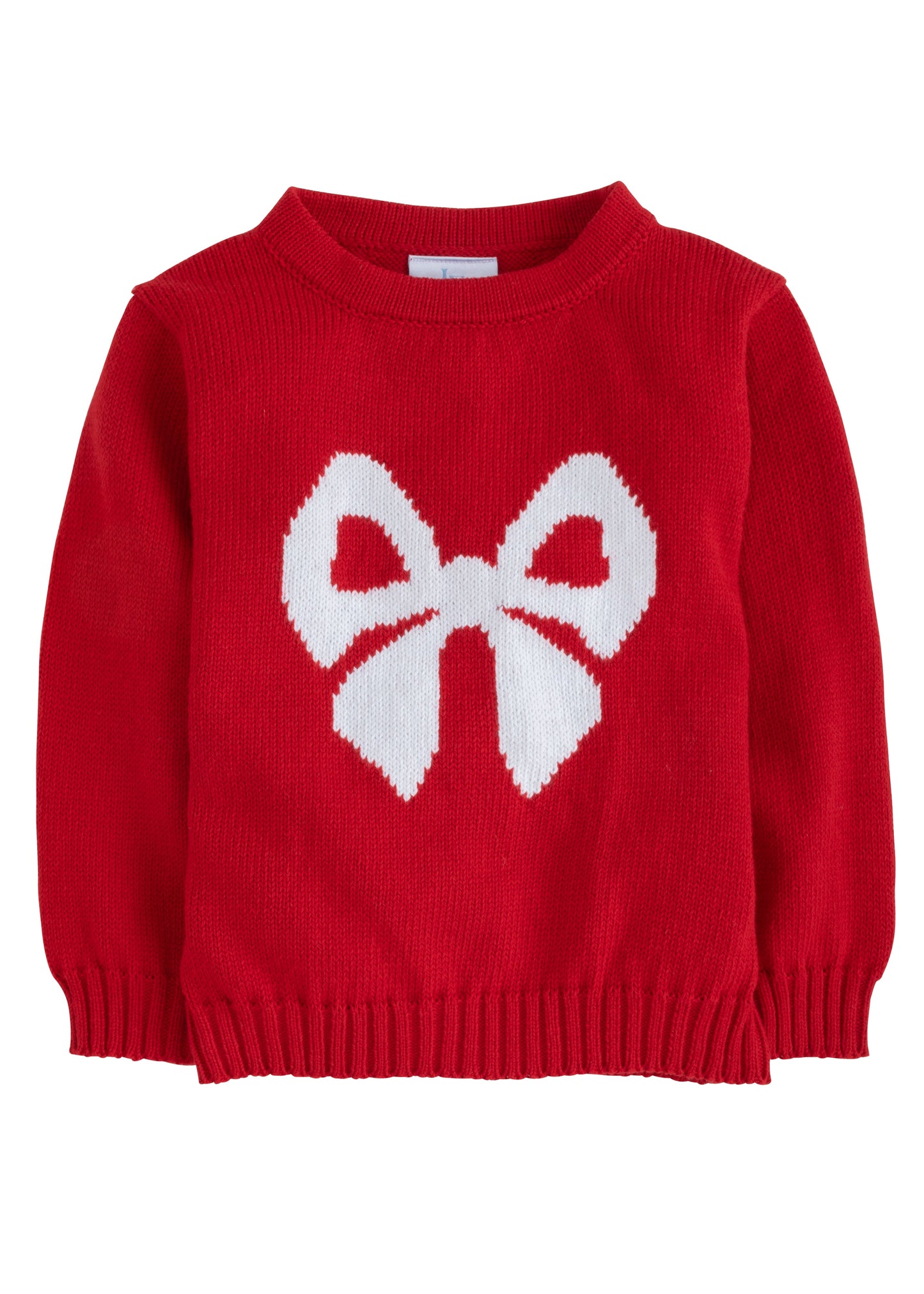 Red Bow Intarsia Sweater by Little English