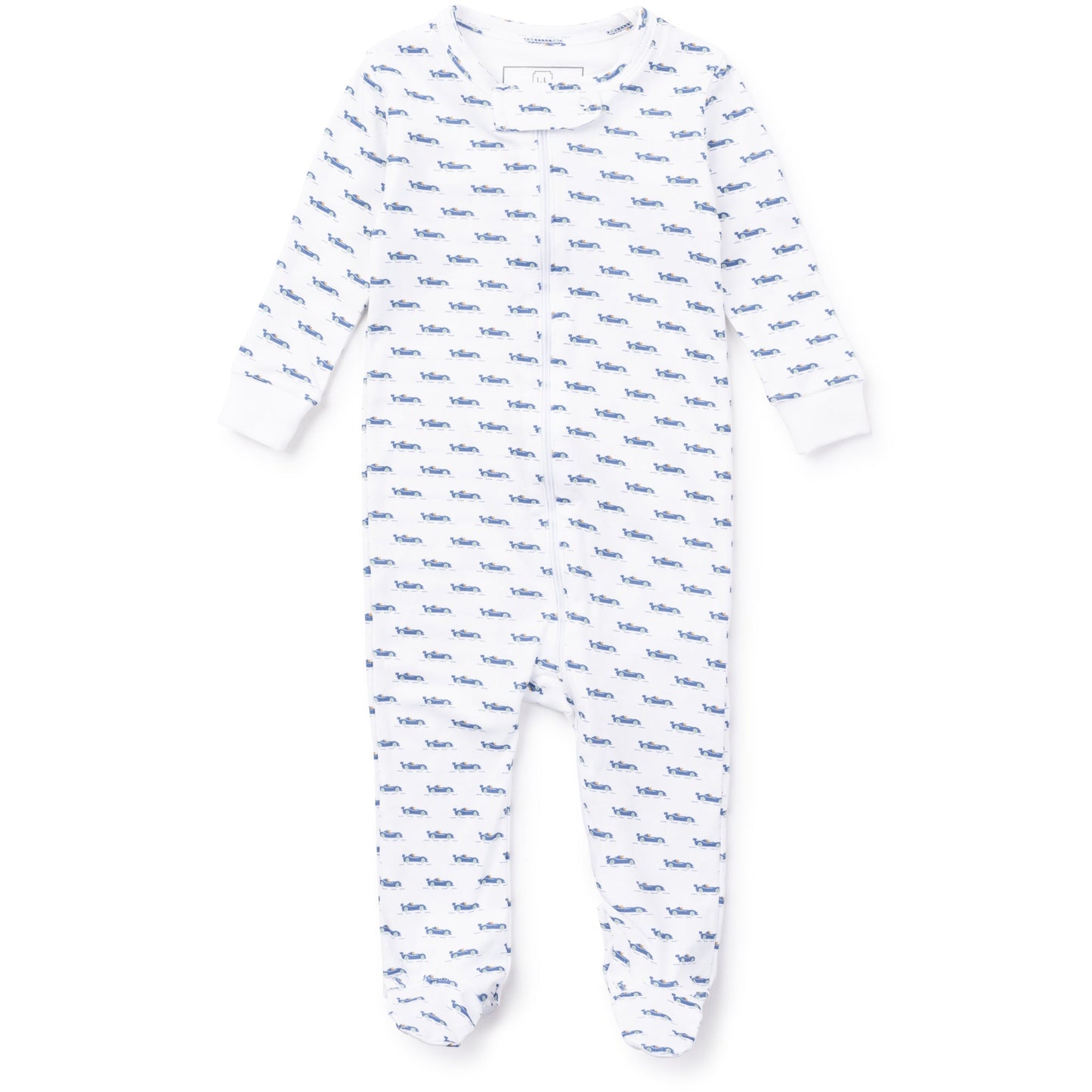 Parker Zipper Pajama-Race Car Road