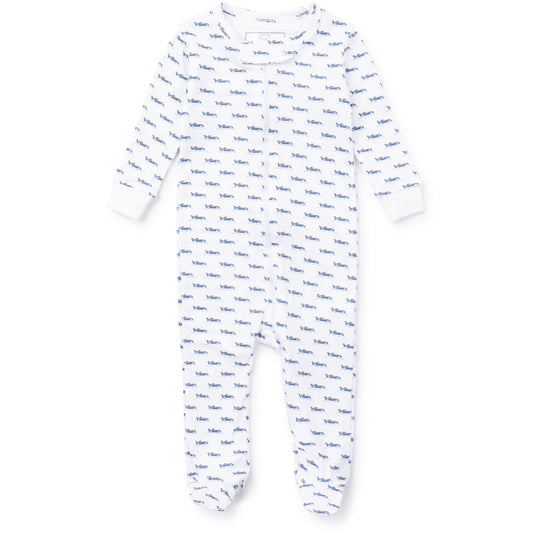 Parker Zipper Pajama-Race Car Road