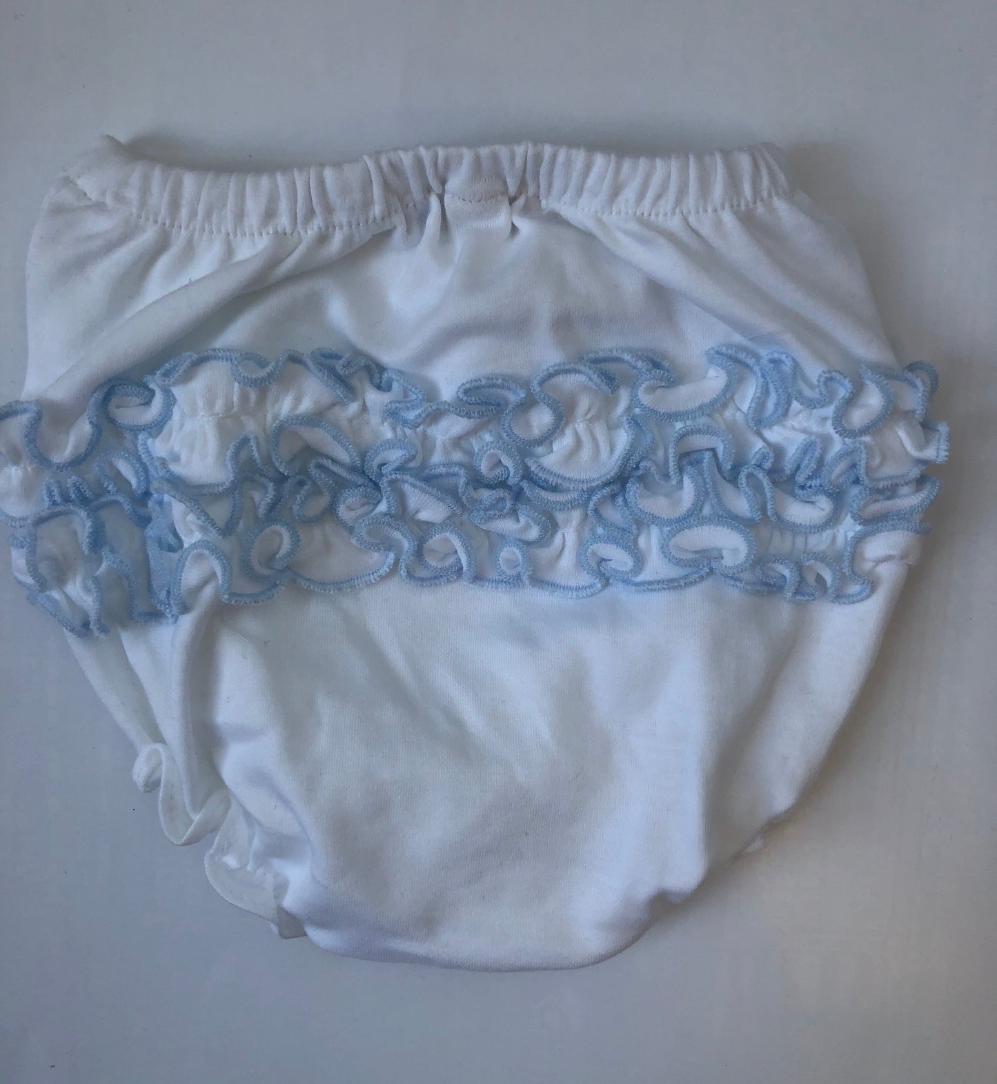 CAB-Pima Cotton Ruffle Bloomers Blue trim