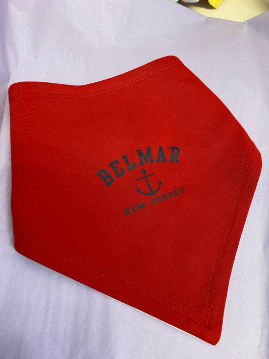 Belmar Bandana Bib -Red