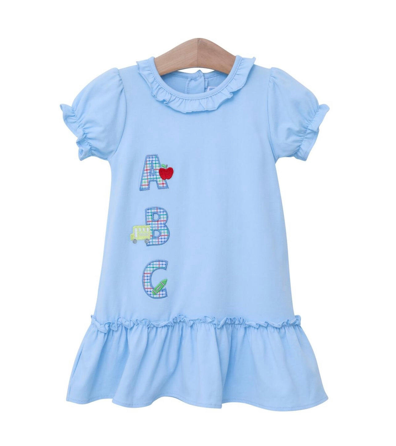 ABC Appliqué Dress by Trotter Street Kids