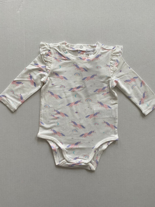 Cosmic Unicorn Ruffle Bodysuit