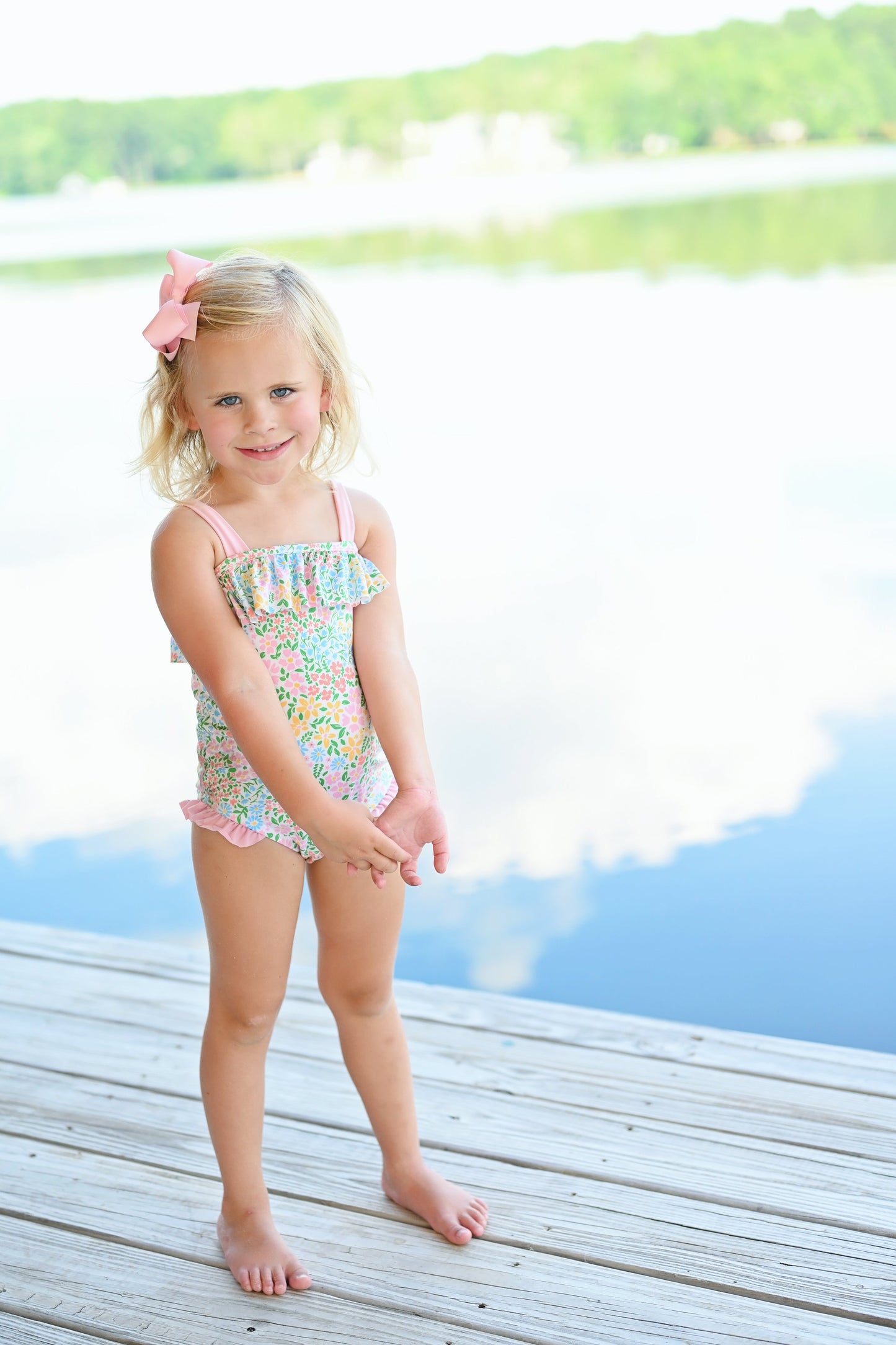 Cora One Piece Swim -Floral by James & Lottie