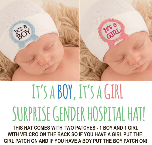 Surprise Gender Newborn Hospital Hat