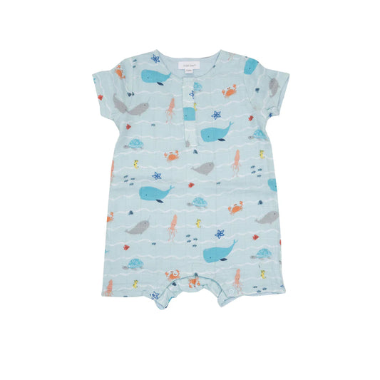 Undersea Stripe Henley Shortall