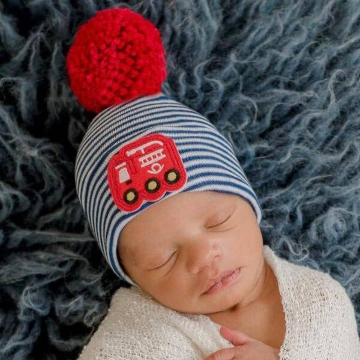 Fire truck Newborn Hospital Hat