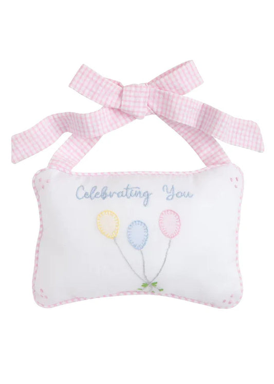 Celebrating You Door Pillow-Pink