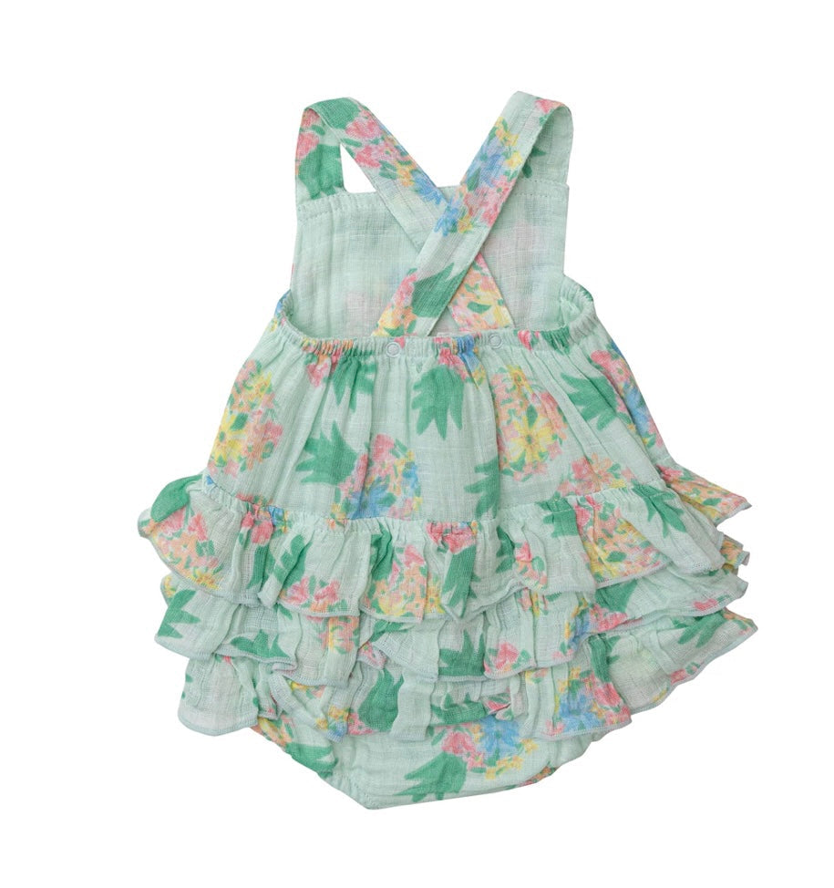 Pretty Pineapples Ruffle Sunsuit