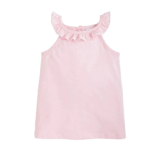 Light Pink Ruffled Tank by Little English