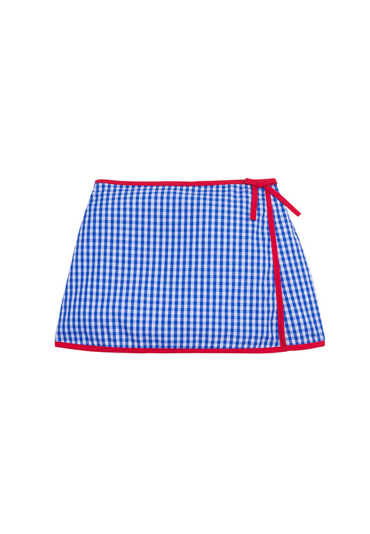 Augusta Skort Lake Gingham by Little English