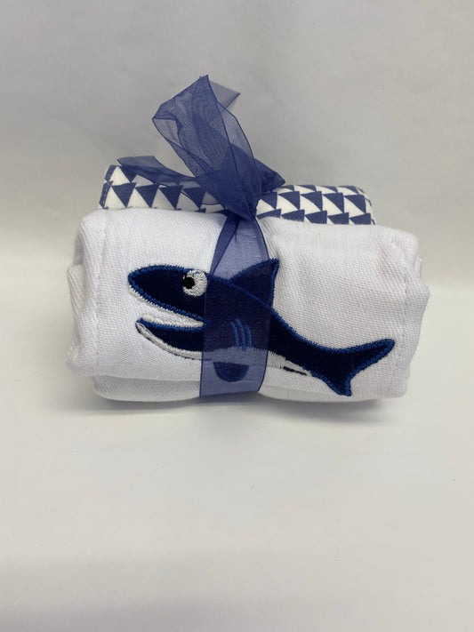 Shark Burp Cloths