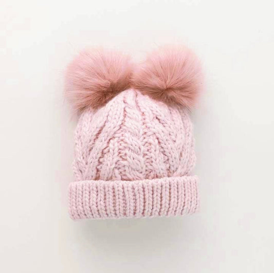 Pink Fluffer Beanie Hat