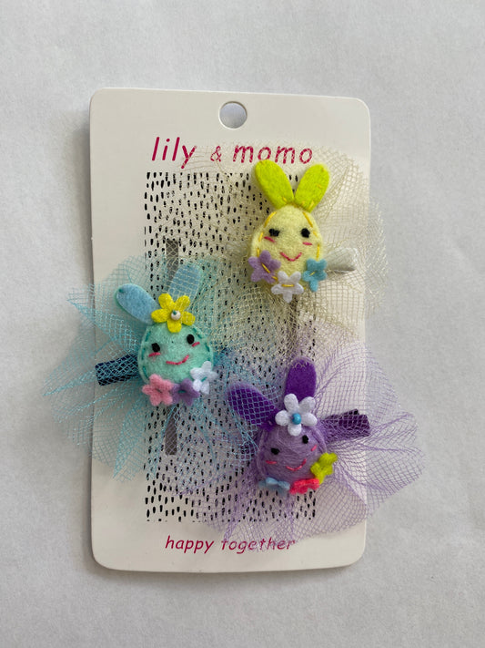 Easter Bunny Egg Hair Clips