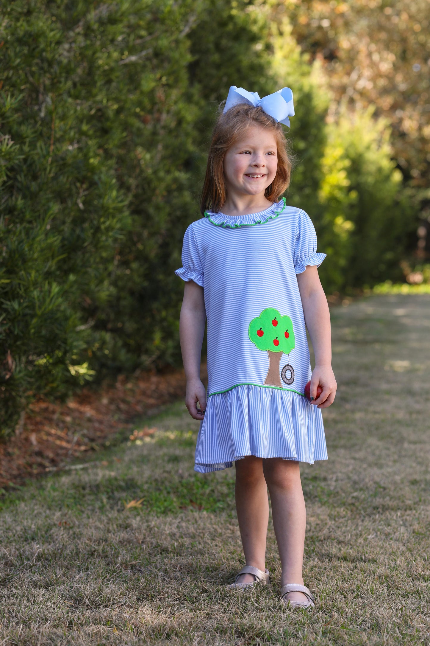 Apple Tree and Tire Swing Dress by Trotter Street Kids