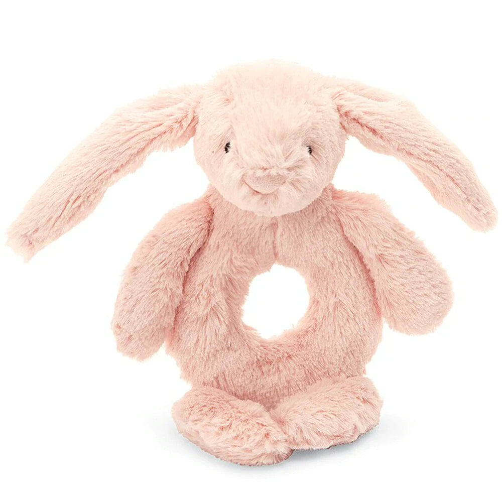 Bashful Blush Bunny Ring Rattle by Jellycat