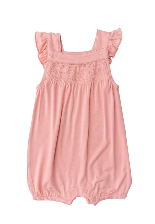 Blossom Pink Overall Smocked Shortie