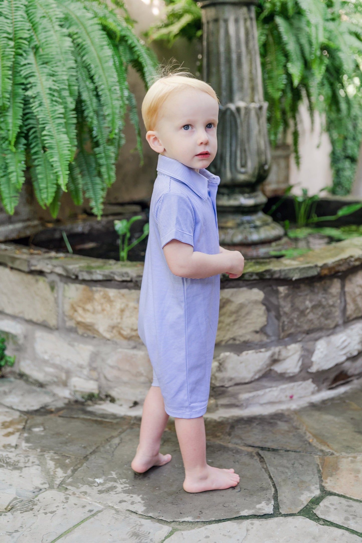 Tripp Shortall Blue Stripe by Lila & Hayes