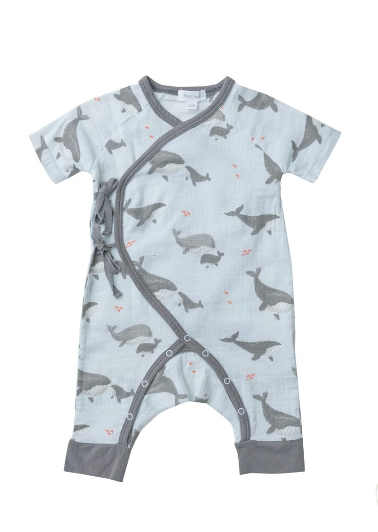 Grey Whale wrap coverall by Angel Dear