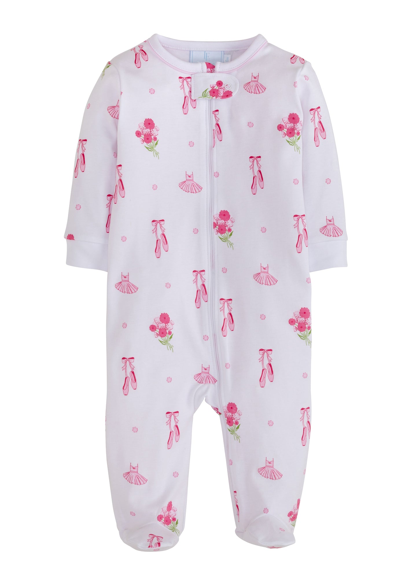 Ballet Zippered Footie by Little English