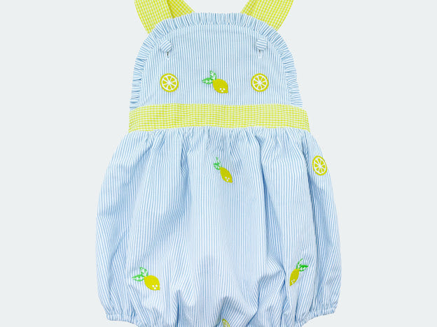 Bibbie Embroidered Lemon Bubble