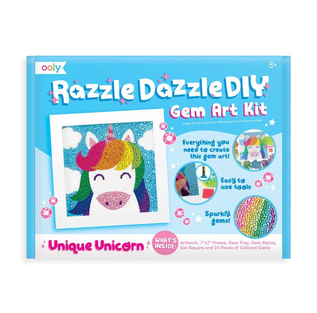Razzle Dazzle D.I.Y.  Gem Art Kit-Unique Unicorn