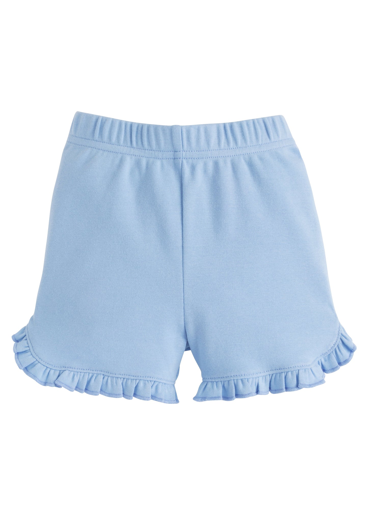 Tulip Knit Shorts-Light Blue by Little English
