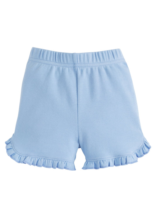 Tulip Knit Shorts-Light Blue by Little English