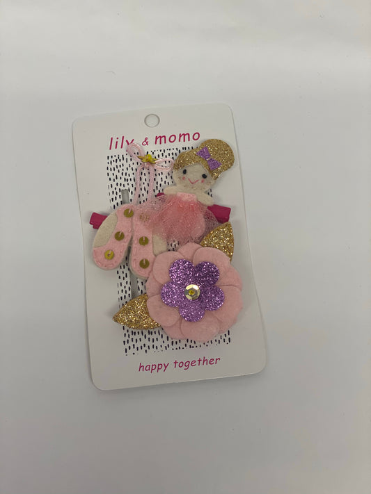 Ballerina Trio Hair Clips
