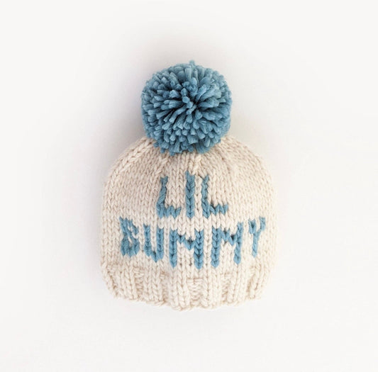 Lil Bunny Knit Beanie Hat-Blue