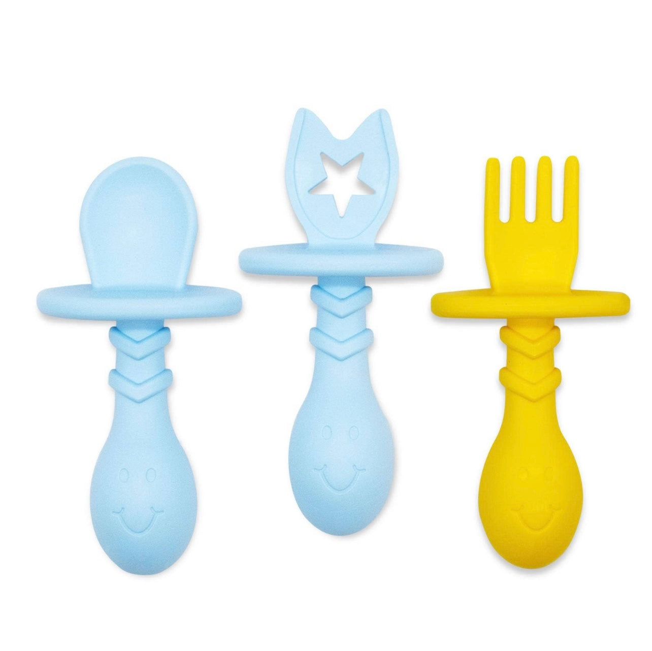 Eggware Utensils-Baby & Toddler Feeding Set-Blue