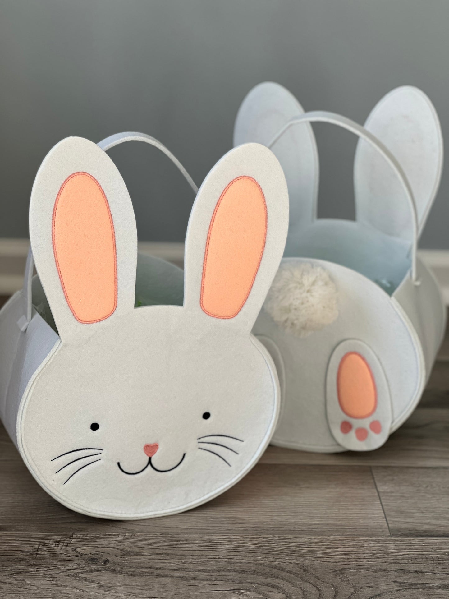 Bunny Easter Basket- Optional Monogram