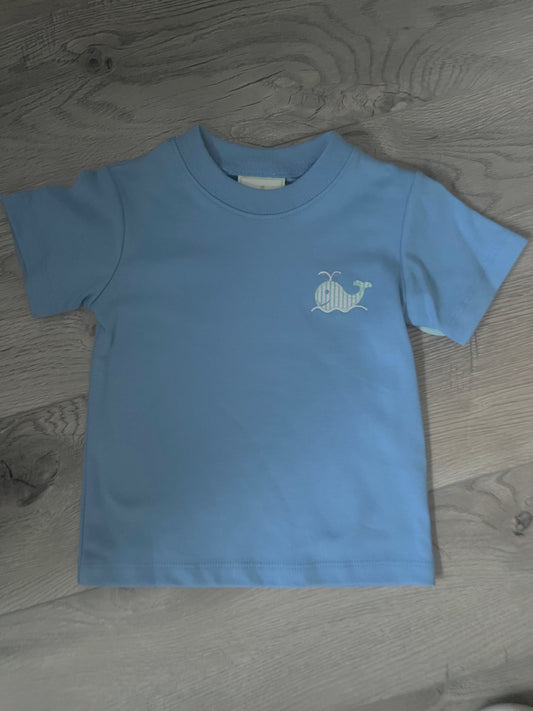 Whale Periwinkle Harry Tee by Zuccini Kids