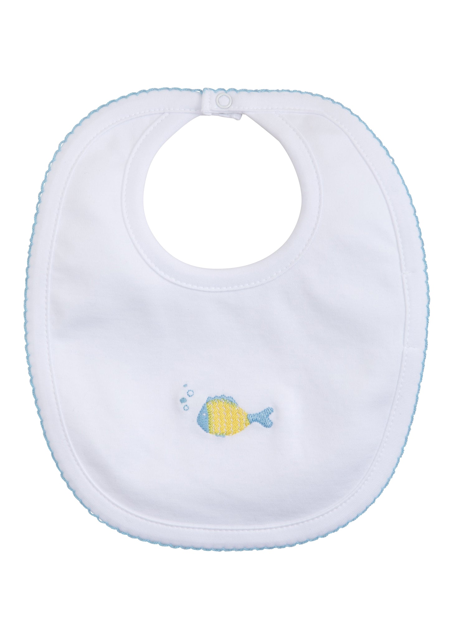 Fishies Embroidered Bib