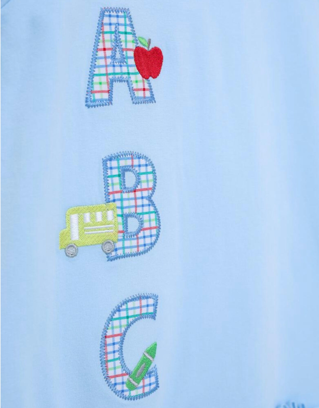 ABC Appliqué Dress by Trotter Street Kids
