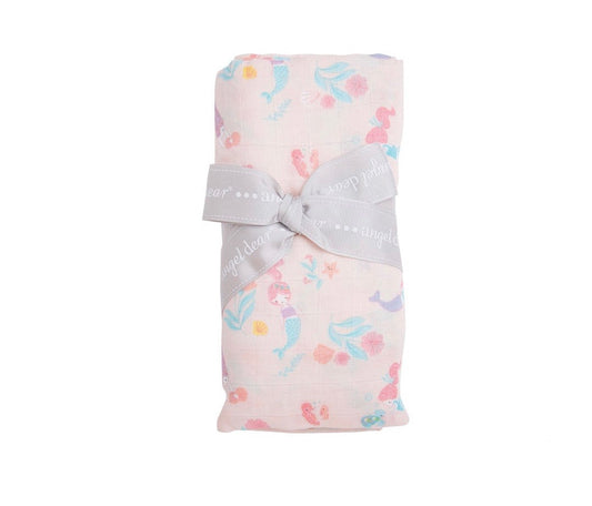 Mermaid Swaddle Blanket (pink)