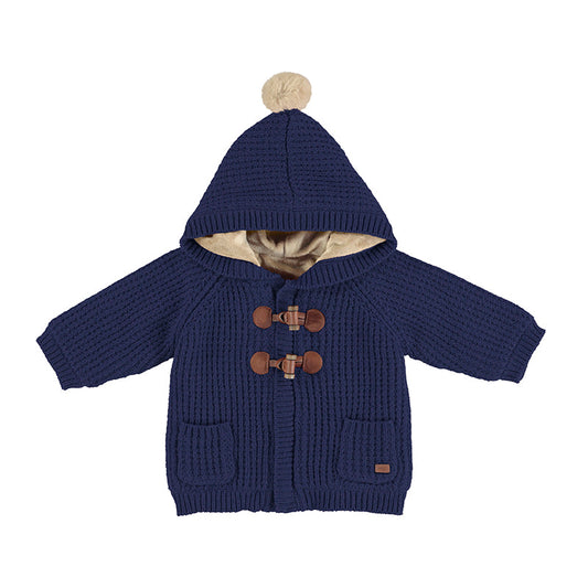 Navy Knit Toggle Jacket