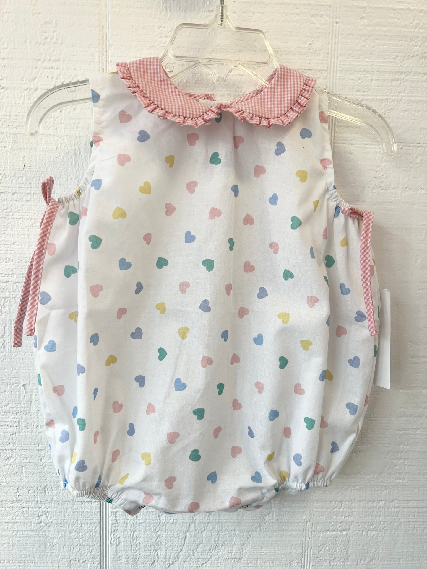 Heart Print Sleeveless Bubble by Lulu Bebe