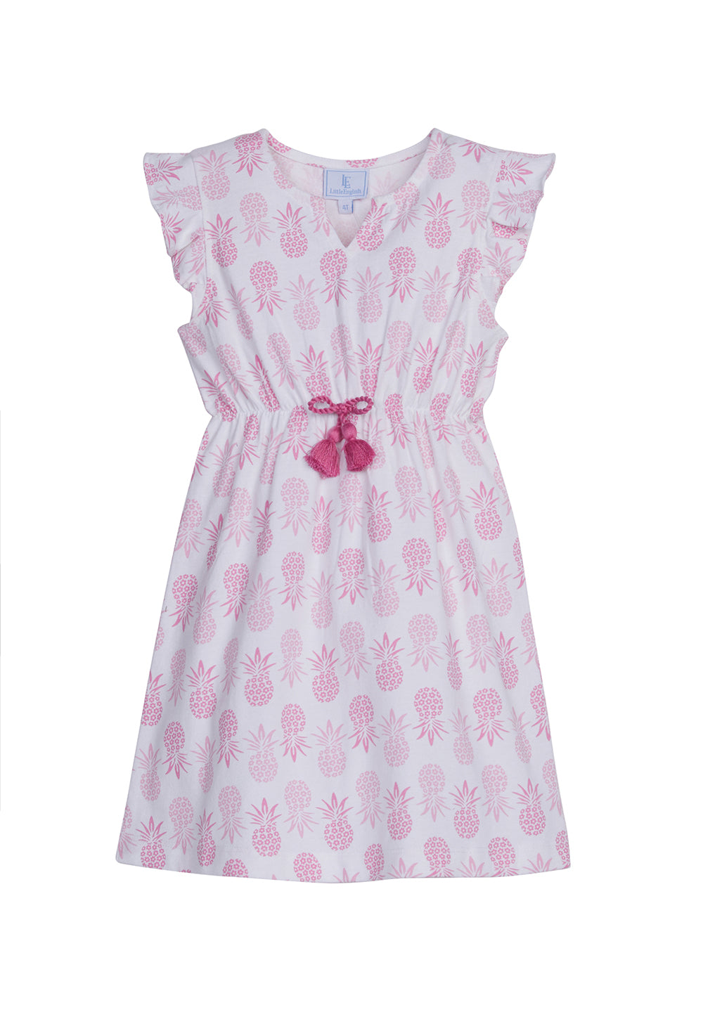 Drawstring Pineapple T-Shirt Dress by Little English