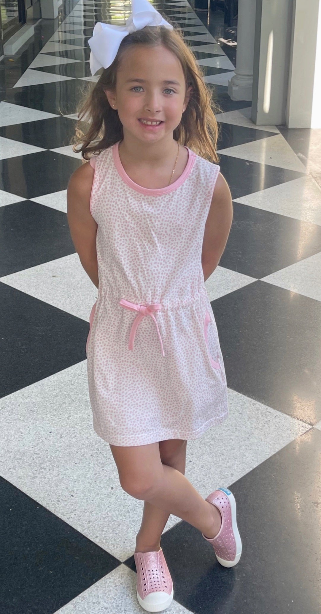 Camille Sweet Pink Knit Dress