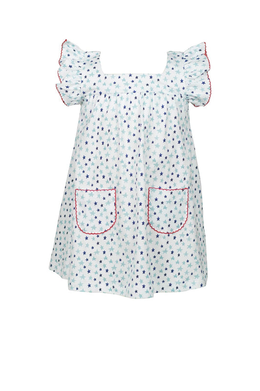 Pima Sparkle Yoke Dress by the Proper Peony
