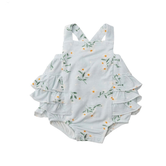 Pretty Daisies Ruffle Sunsuit