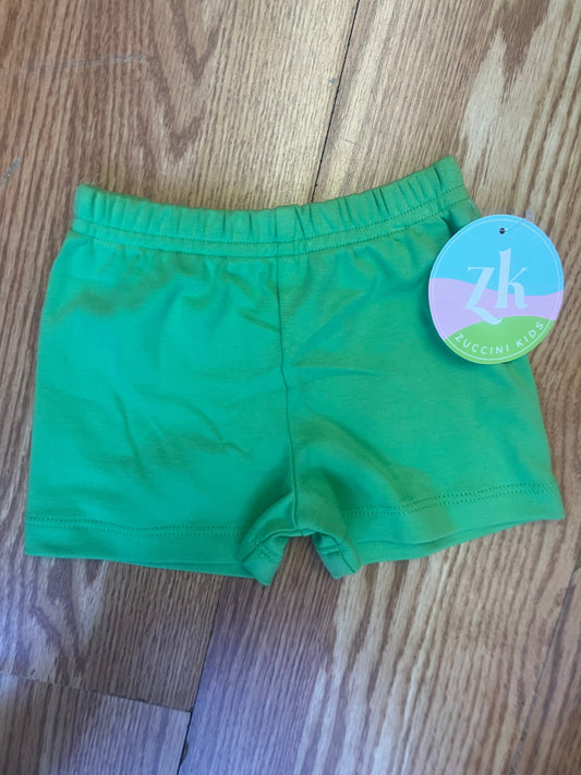 Lime Green Turtle Leo Shorts by Zuccini