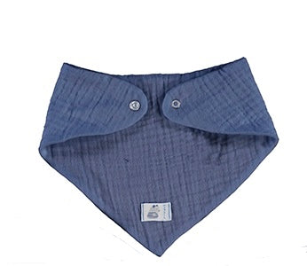 Blue Muslin Bandana Bib