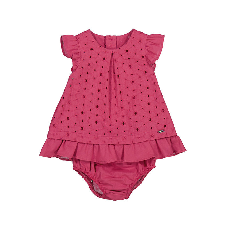 Tulip Rose Eyelet Dress with Diaper cover by Mayoral