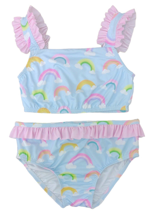 Rebecca Two Piece Rainbow Swim by James & Lottie